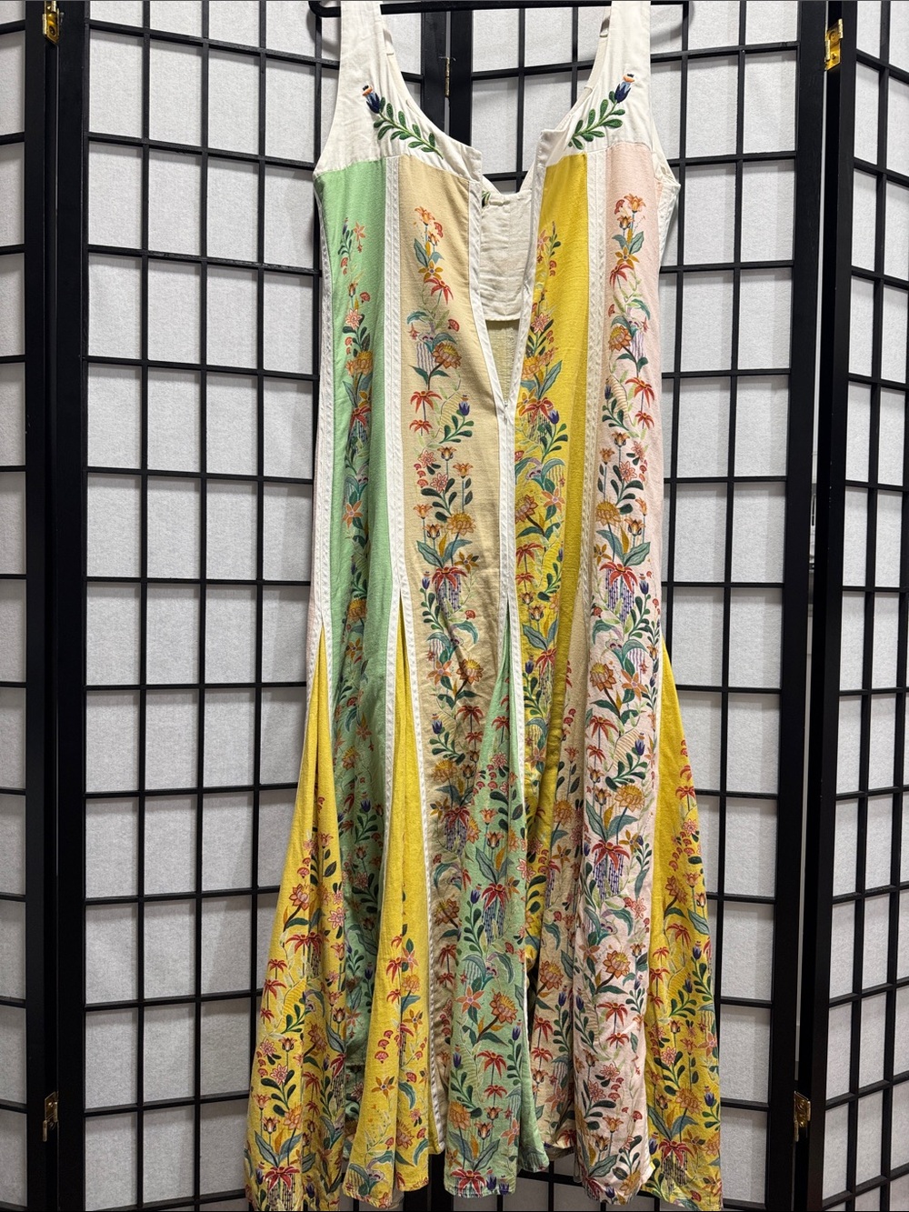 FARM RIO DELICATE FLORAL STRIPES MIDI DRESS SZ XL NWT - Picture 13 of 13